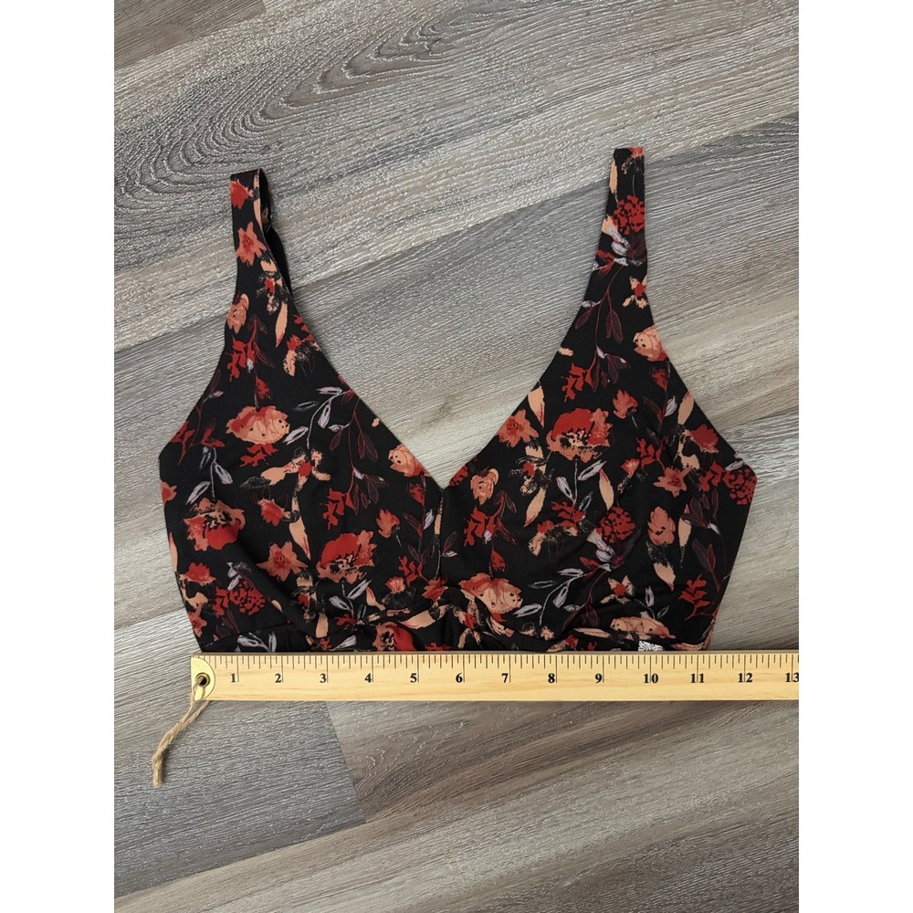 Size S - Anne Klein Black Floral Bralette